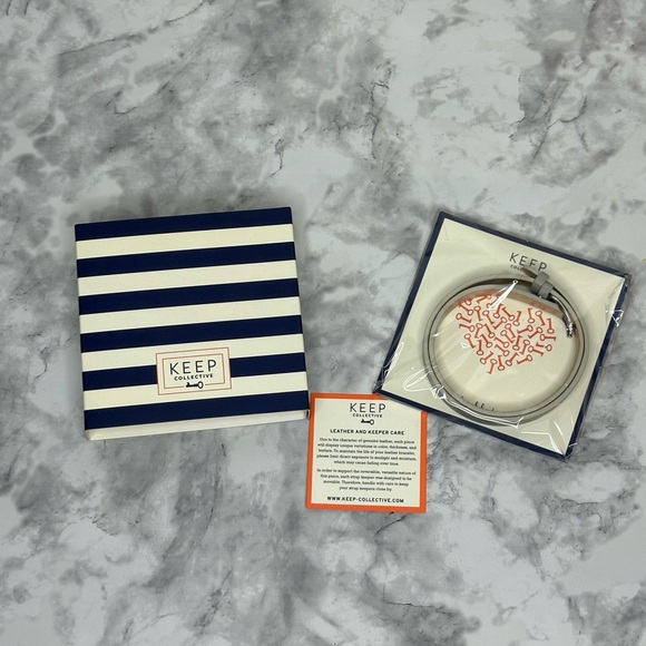 KEEP Collective Jewelry - KEEP Collective Double Leather Band Cool Grey-retired